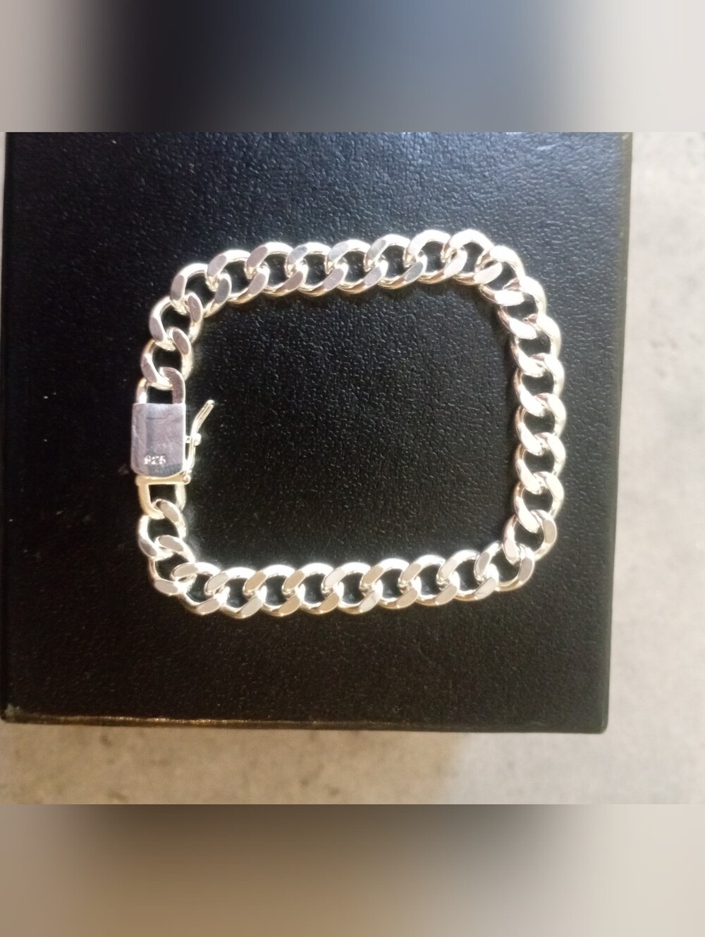 925 Sterling Silver Men’s Cuban Link Bracelet